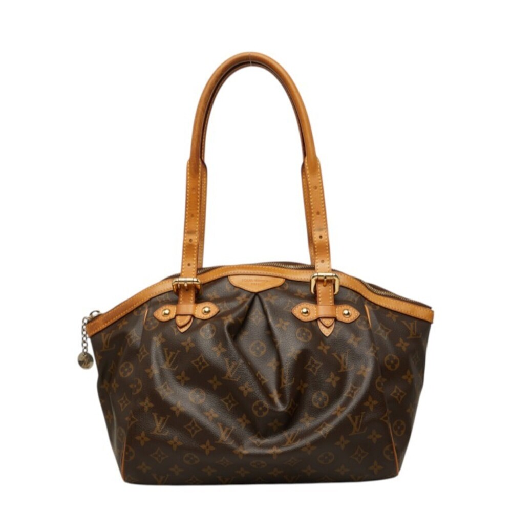 LOUIS VUITTON Authentic Brown Monogram Leather Shoulder Bag